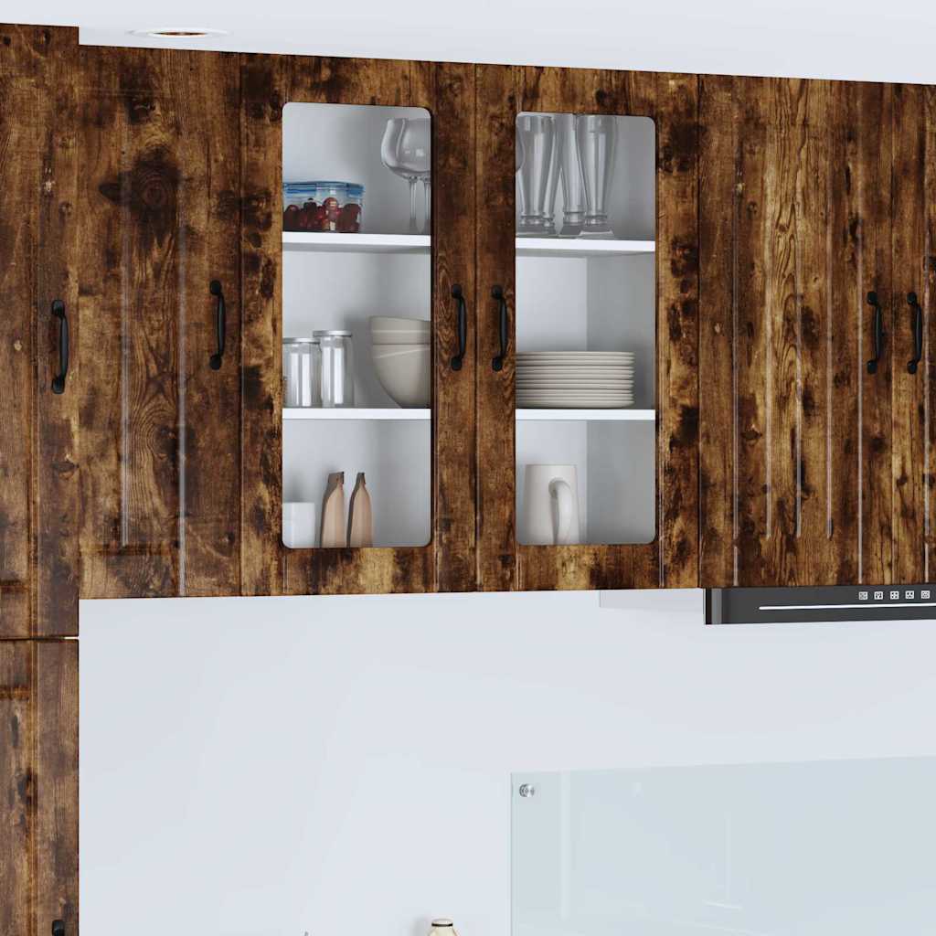vidaXL Küchenschrank Geräucherte Eiche 80 x 31 x 80 cm Holzwerkstoff