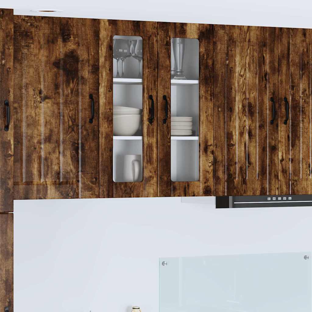 vidaXL Küchenschrank Geräucherte Eiche 60 x 31 x 80 cm Holzwerkstoff