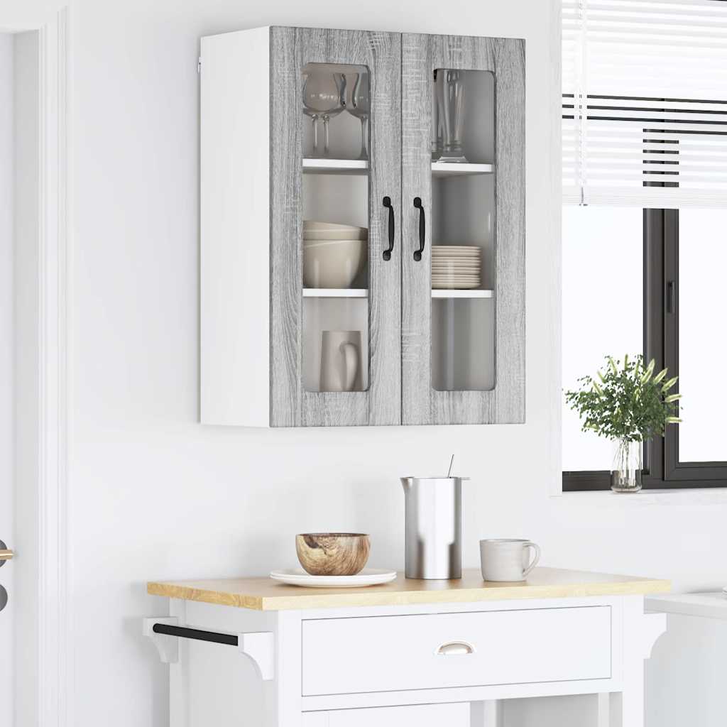 vidaXL Küchenschrank Graues Sonoma 60 x 31 x 80 cm Holzwerkstoff - Image 4