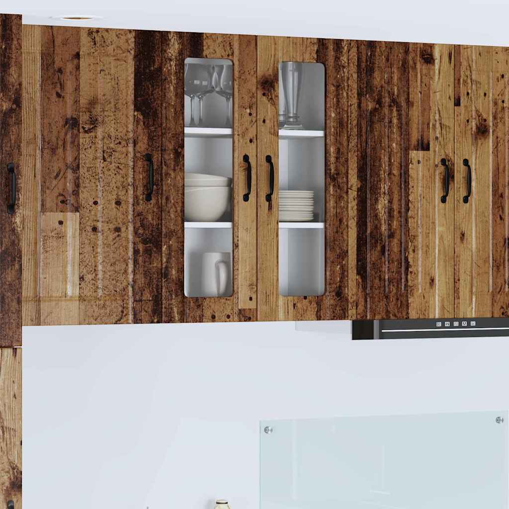 vidaXL Küchenschrank mit Regal Altholz 60 x 31 x 80 cm Holzwerkstoff