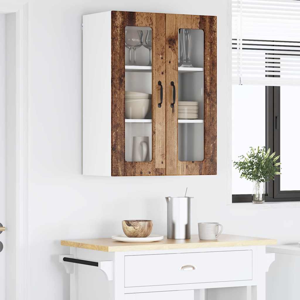 vidaXL Küchenschrank mit Regal Altholz 60 x 31 x 80 cm Holzwerkstoff - Image 4