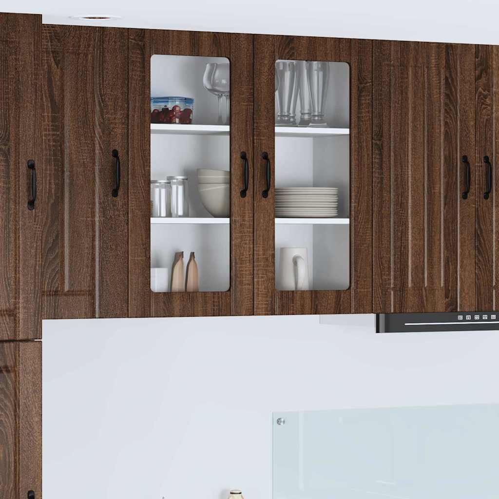 vidaXL Küchenschrank Braun Eichen-Optik 80 x 31 x 80 cm Holzwerkstoff