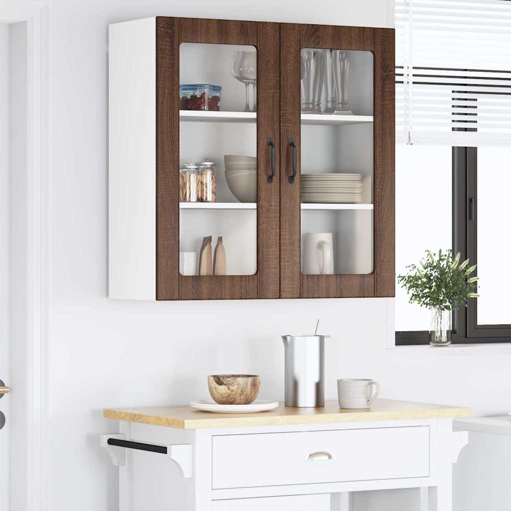 vidaXL Küchenschrank Braun Eichen-Optik 80 x 31 x 80 cm Holzwerkstoff - Image 4