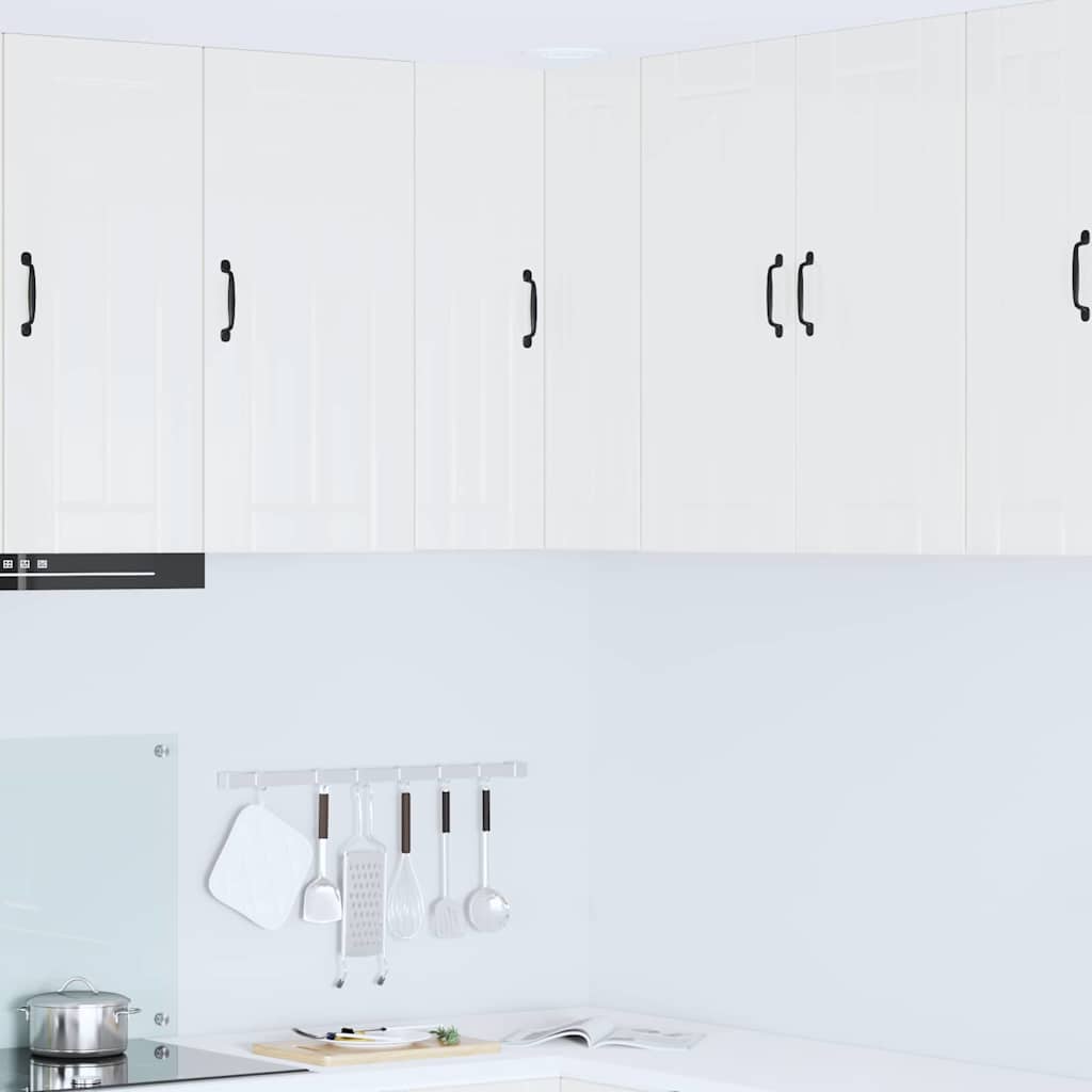 vidaXL Küchenschrank Hochglanz Weiß 57 x 57 x 80 cm Holzwerkstoff