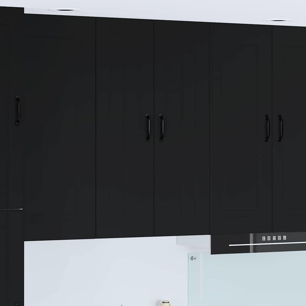 vidaXL Küchenschrank mit Regal Schwarz 60 x 31 x 100 cm Holzwerkstoff