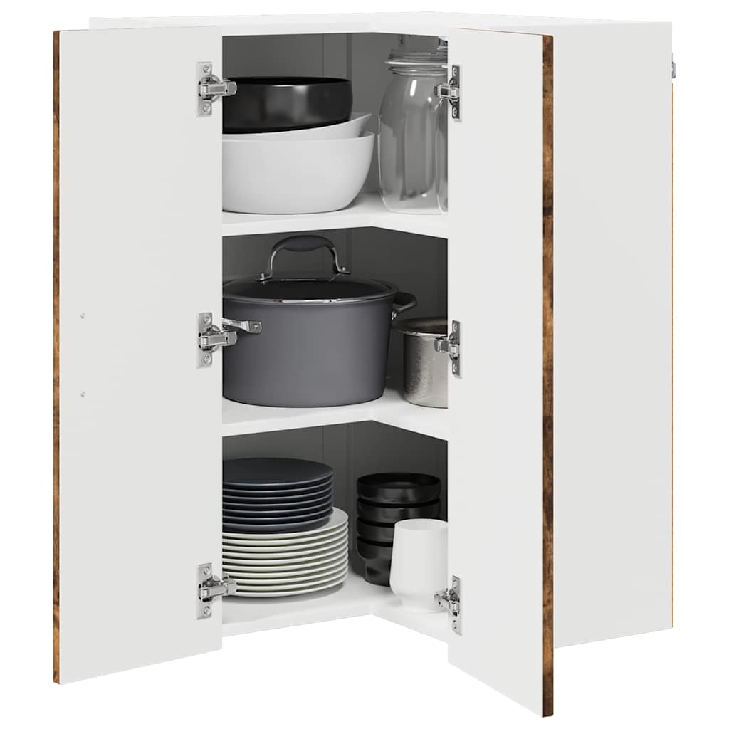 vidaXL Küchenschrank Geräucherte Eiche 57 x 57 x 80 cm Holzwerkstoff - Image 3