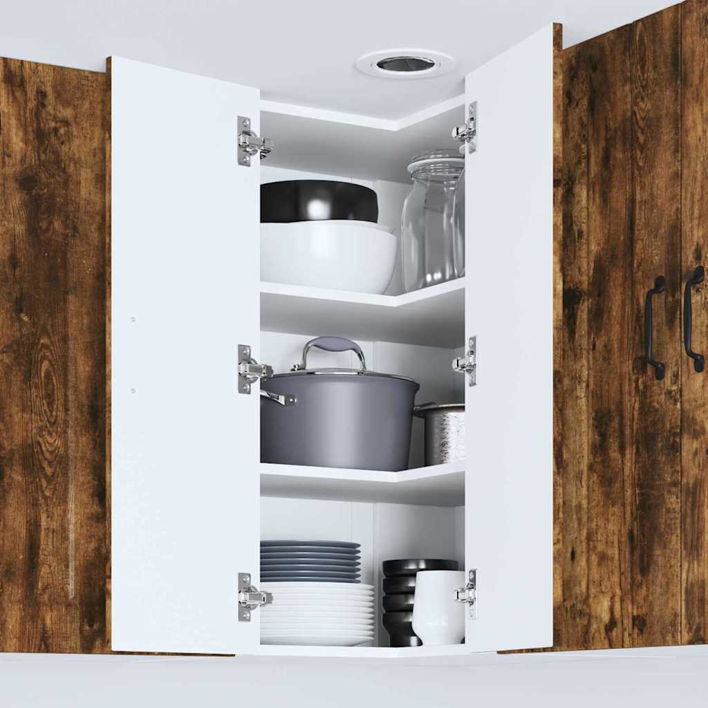 vidaXL Küchenschrank Geräucherte Eiche 57 x 57 x 80 cm Holzwerkstoff - Image 4