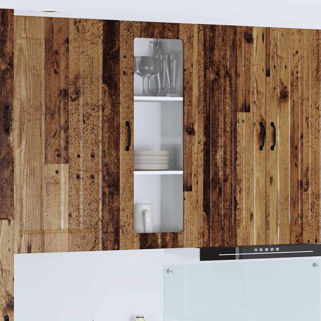 vidaXL Küchenschrank mit Regal Altholz 40 x 31 x 100 cm Holzwerkstoff