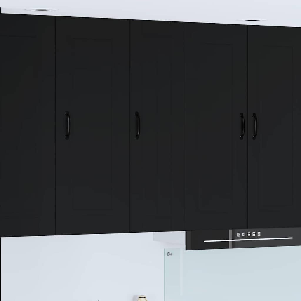 vidaXL Küchenschrank mit Regal Schwarz 30 x 31 x 100 cm Holzwerkstoff