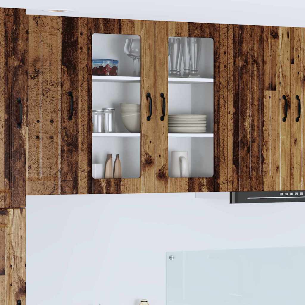 vidaXL Küchenschrank mit Regal Altholz 80 x 31 x 80 cm Holzwerkstoff