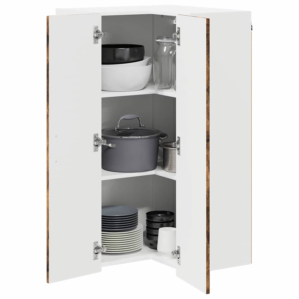 vidaXL Küchenschrank Geräucherte Eiche 57 x 57 x 100 cm Holzwerkstoff - Image 3