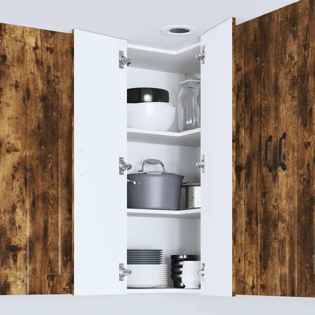 vidaXL Küchenschrank Geräucherte Eiche 57 x 57 x 100 cm Holzwerkstoff - Image 4