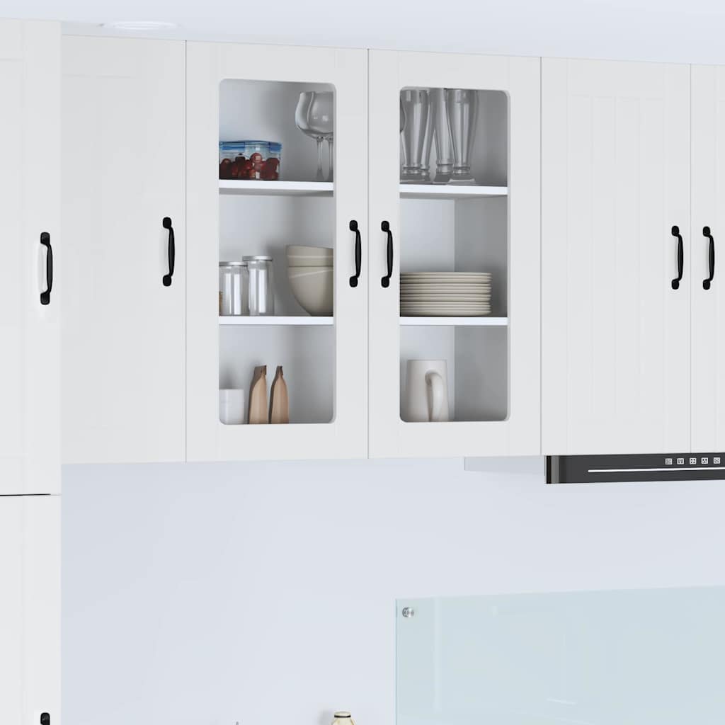 vidaXL Küchenschrank Hochglanz Weiß 80 x 31 x 80 cm Holzwerkstoff