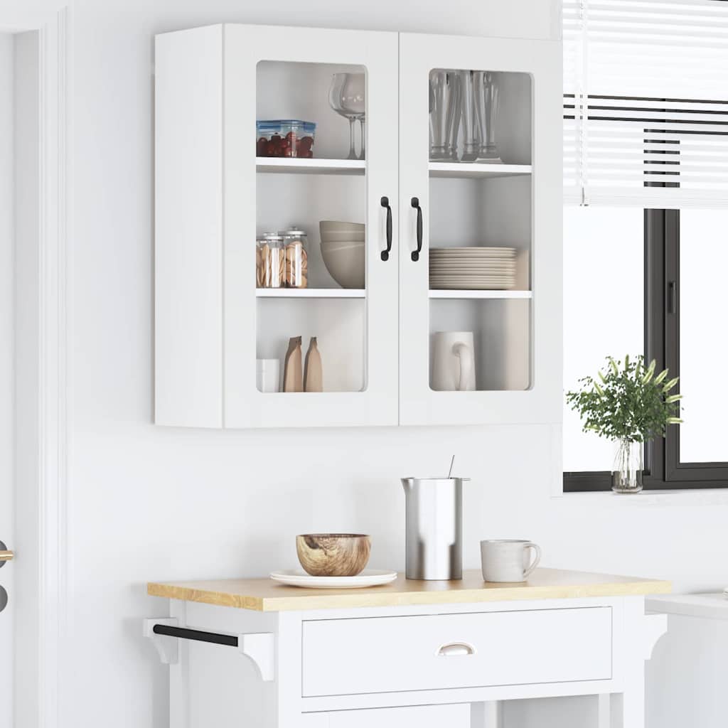 vidaXL Küchenschrank Hochglanz Weiß 80 x 31 x 80 cm Holzwerkstoff - Image 4