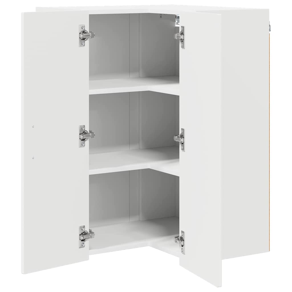 vidaXL Küchenschrank mit Regal Weiß 57 x 57 x 80 cm Holzwerkstoff - Image 5