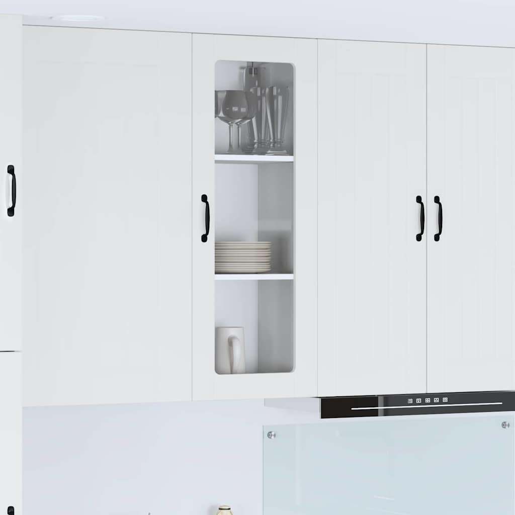 vidaXL Küchenschrank Hochglanz Weiß 40 x 31 x 100 cm Holzwerkstoff