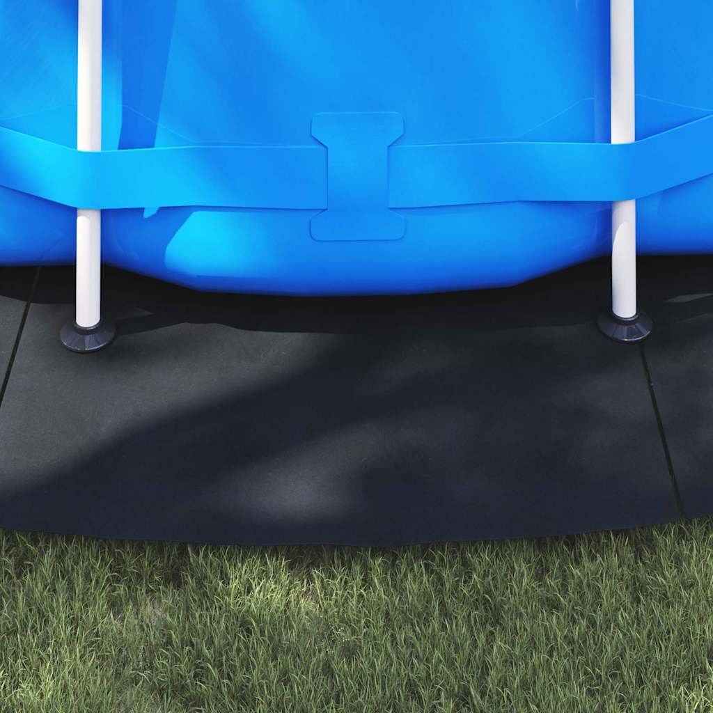 vidaXL Bodenfolie für Pools Schwarz Ø 550 cm Polyester-Geotextil - Image 4