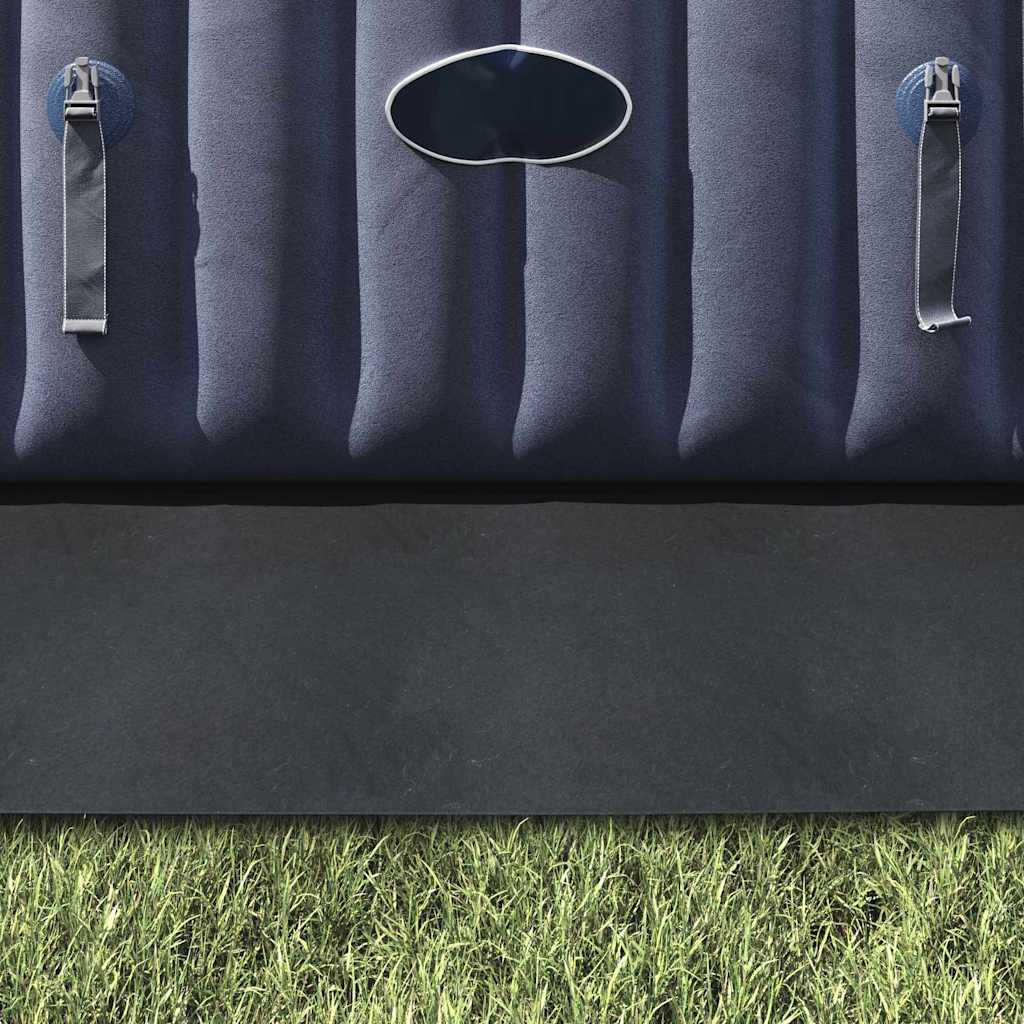 vidaXL Bodenfolie für Pools Schwarz 274 x 274 cm Polyester-Geotextil - Image 4