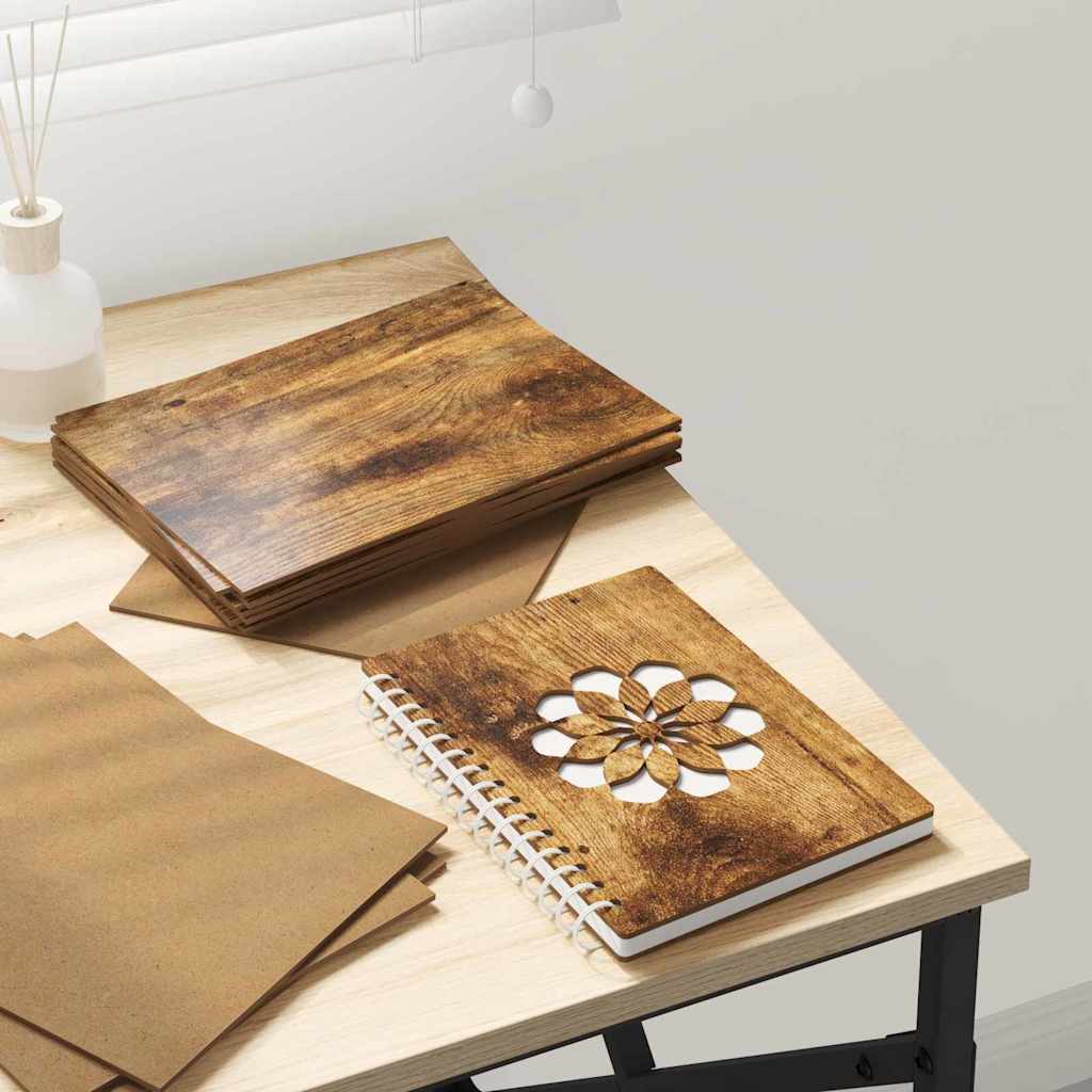 vidaXL Dekoplatten 12 pcs Räuchereiche 15 x 21 x 0.3 cm Holzwerkstoff