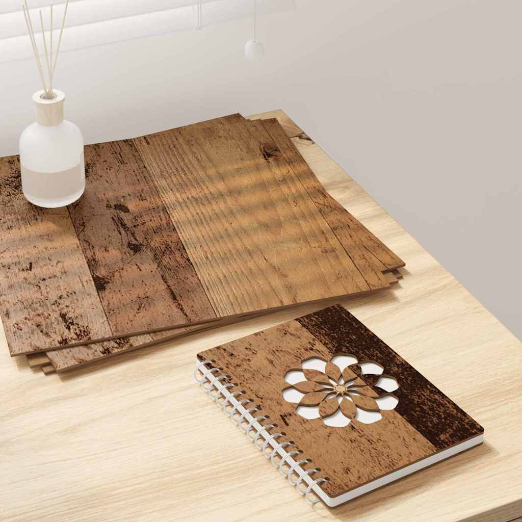 vidaXL Dekoplatten 50 pcs Altholz 30 x 30 x 0.3 cm Holzwerkstoff