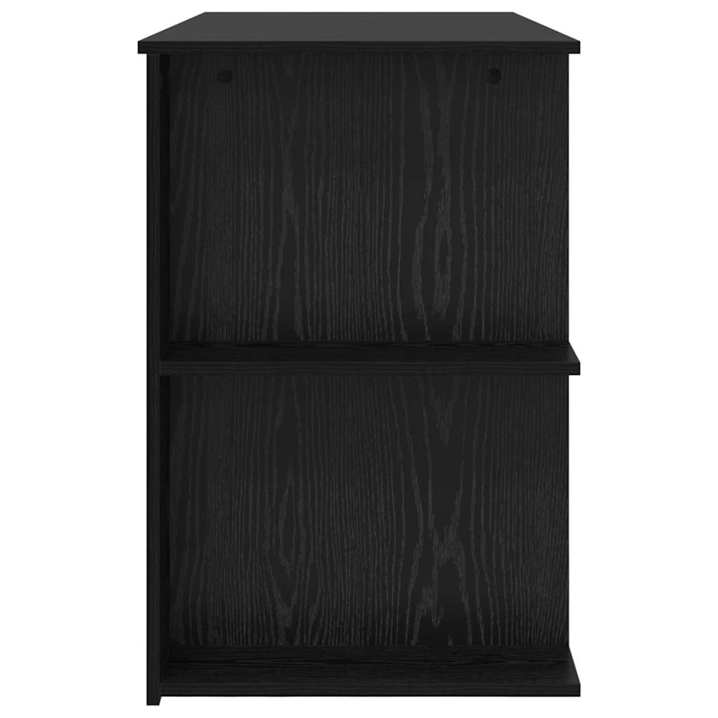 vidaXL Schreibtisch mit Regal Schwarz Eichen-Optik 140 x 50 x 75 cm - Image 6