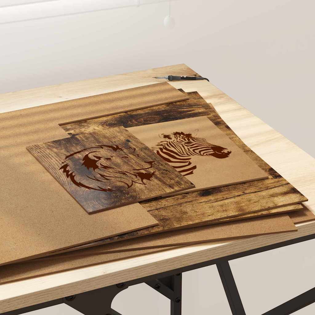 vidaXL Dekoplatten 12 pcs Räuchereiche 40 x 60 x 0.3 cm Holzwerkstoff - Image 4