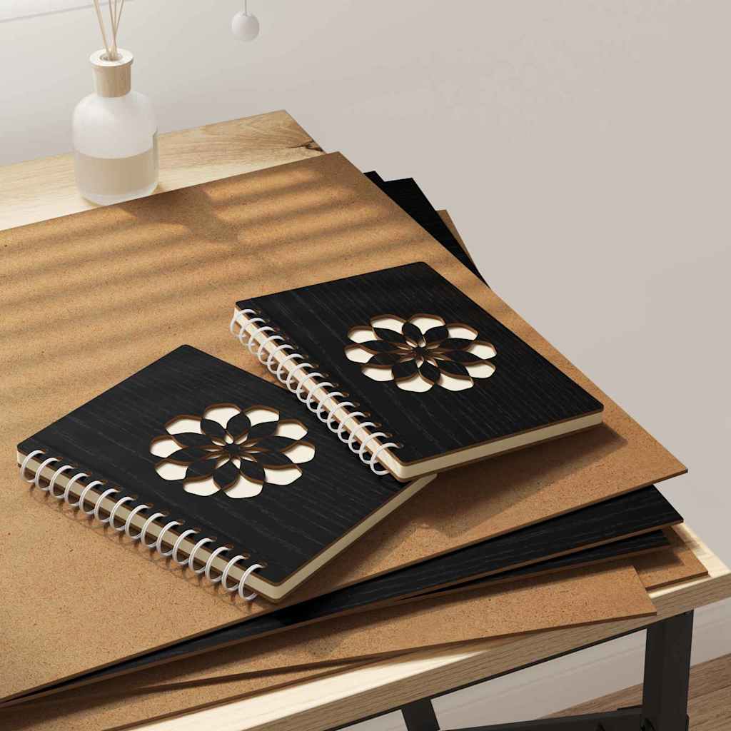 vidaXL Dekoplatten 12 pcs Schwarz Eichen-Optik 40 x 60 x 0.3 cm