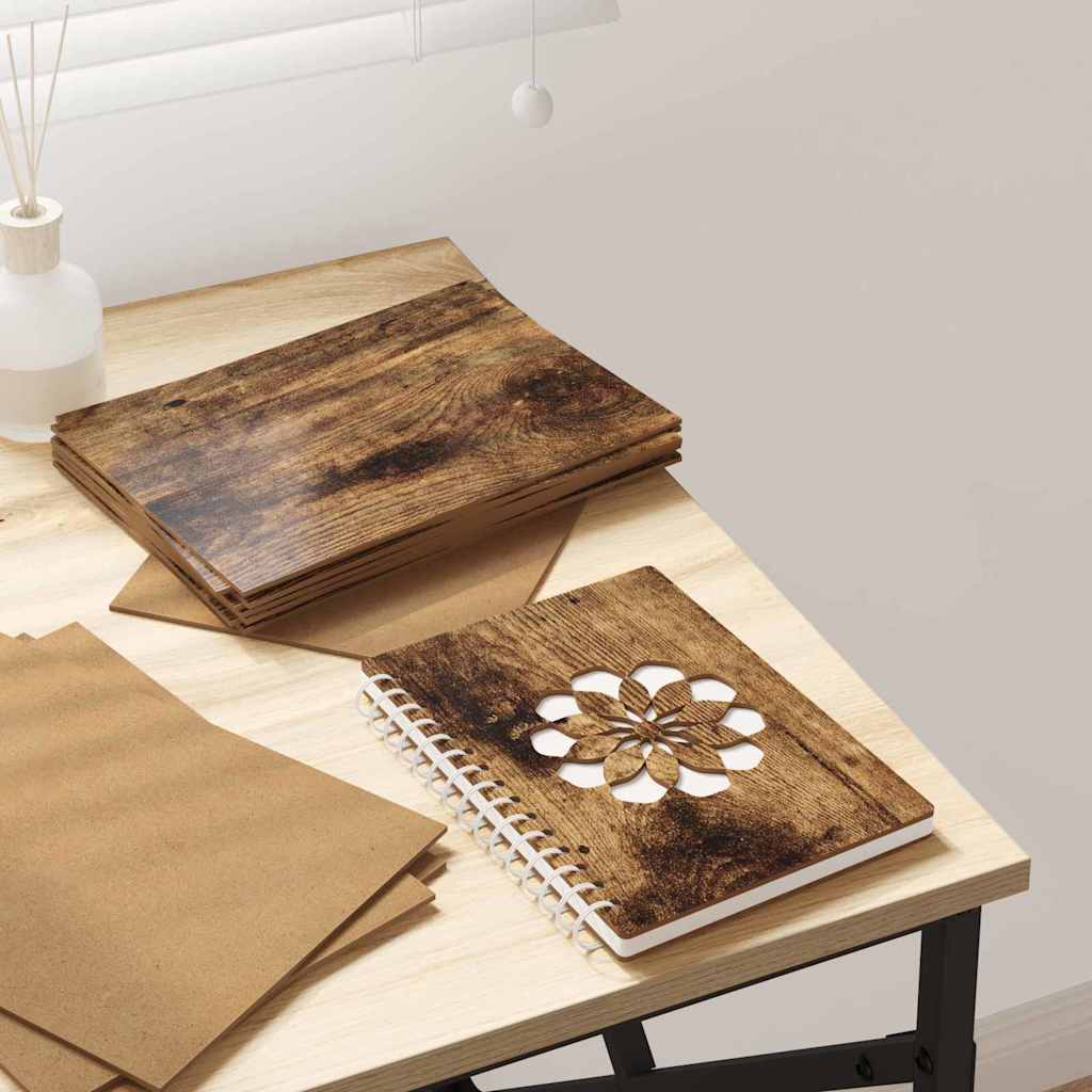 vidaXL Dekoplatten 50 pcs Räuchereiche 21 x 30 x 0.3 cm Holzwerkstoff