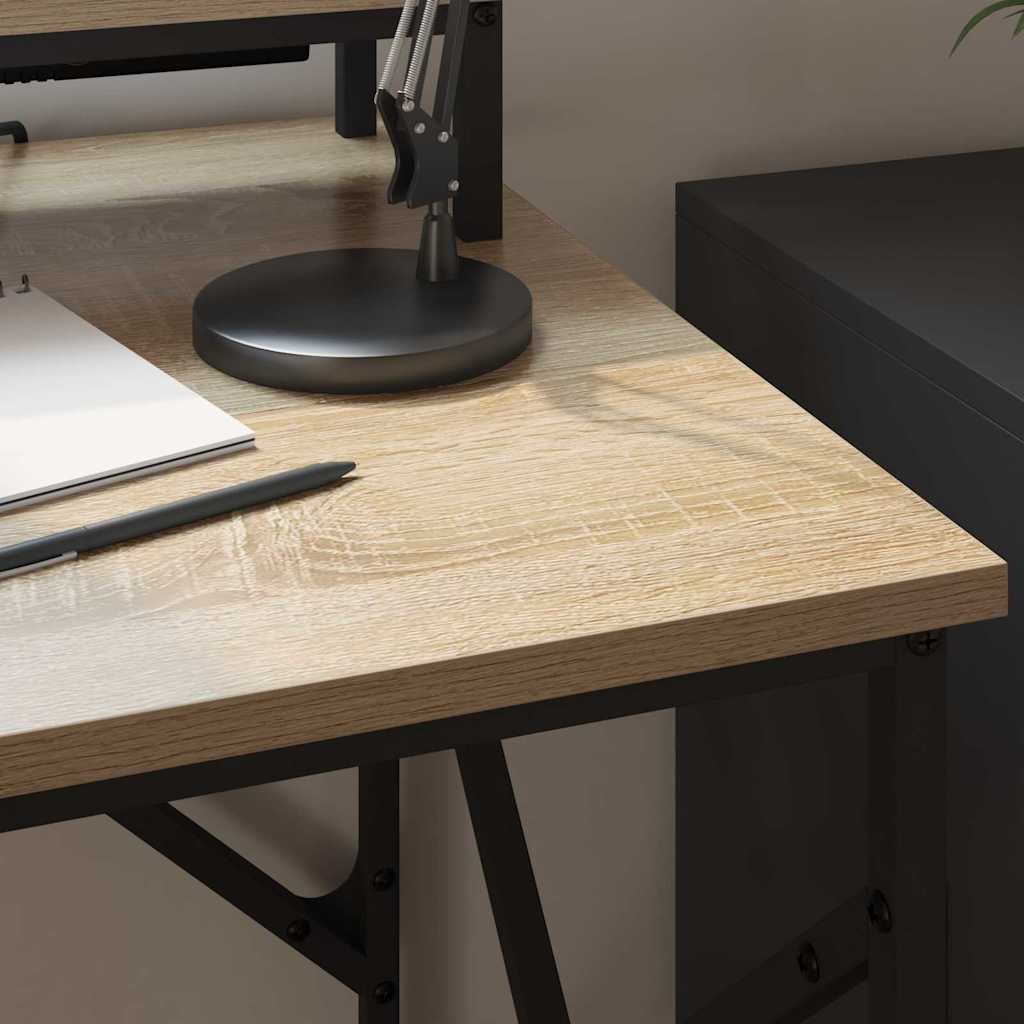 vidaXL Schreibtisch Sonoma-Eiche 100 x 50 x 86.5 cm Holzwerkstoff - Image 6