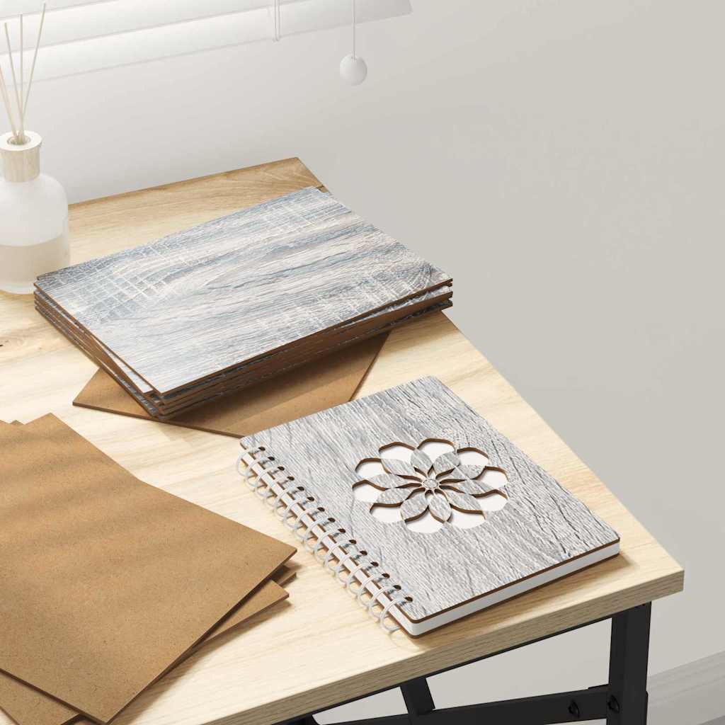 vidaXL Dekoplatten 150 pcs Grau Sonoma 15 x 21 x 0.3 cm Holzwerkstoff