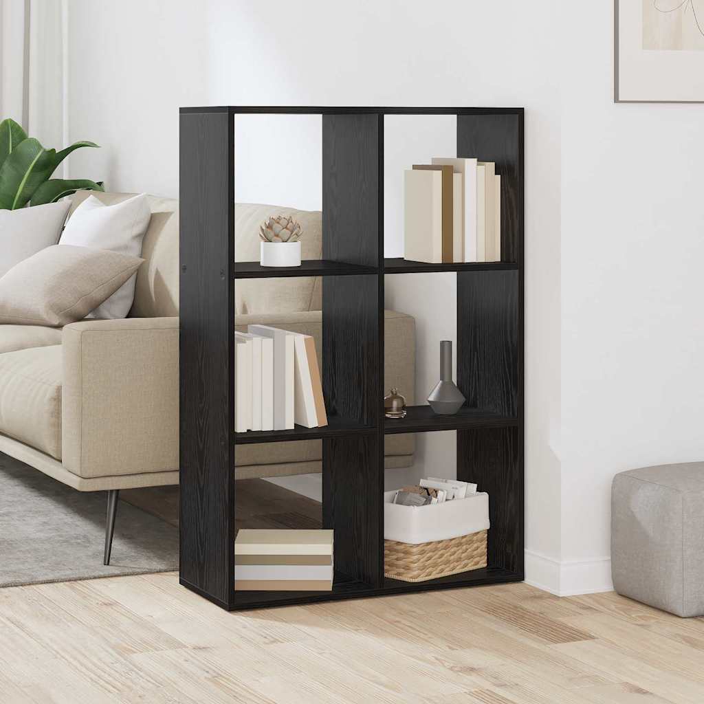 vidaXL Bücherregal Schwarz 69,5 x 29 x 103,5 cm Holzwerkstoff