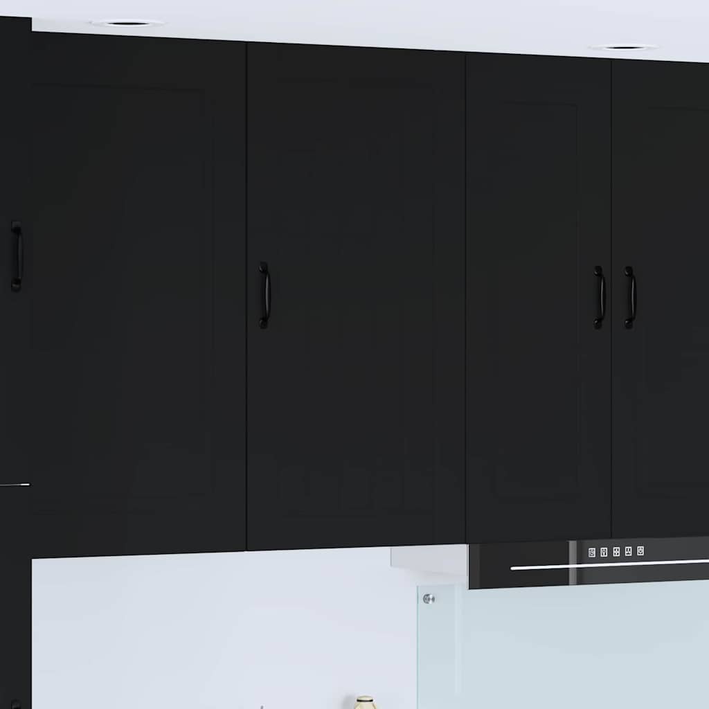vidaXL Küchenschrank mit Regal Schwarz 50 x 31 x 100 cm Holzwerkstoff