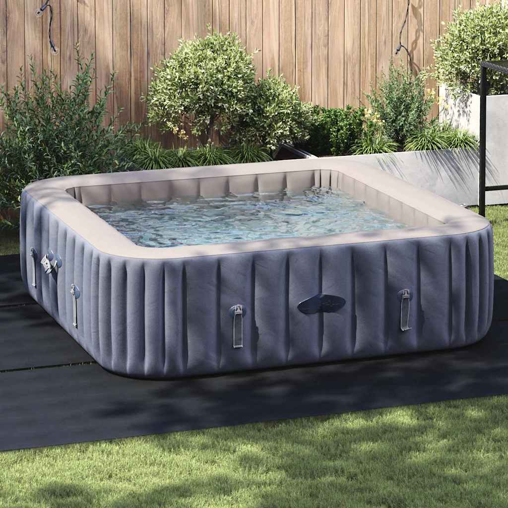 vidaXL Bodenfolie für Pools Schwarz 396 x 396 x 0,1 cm