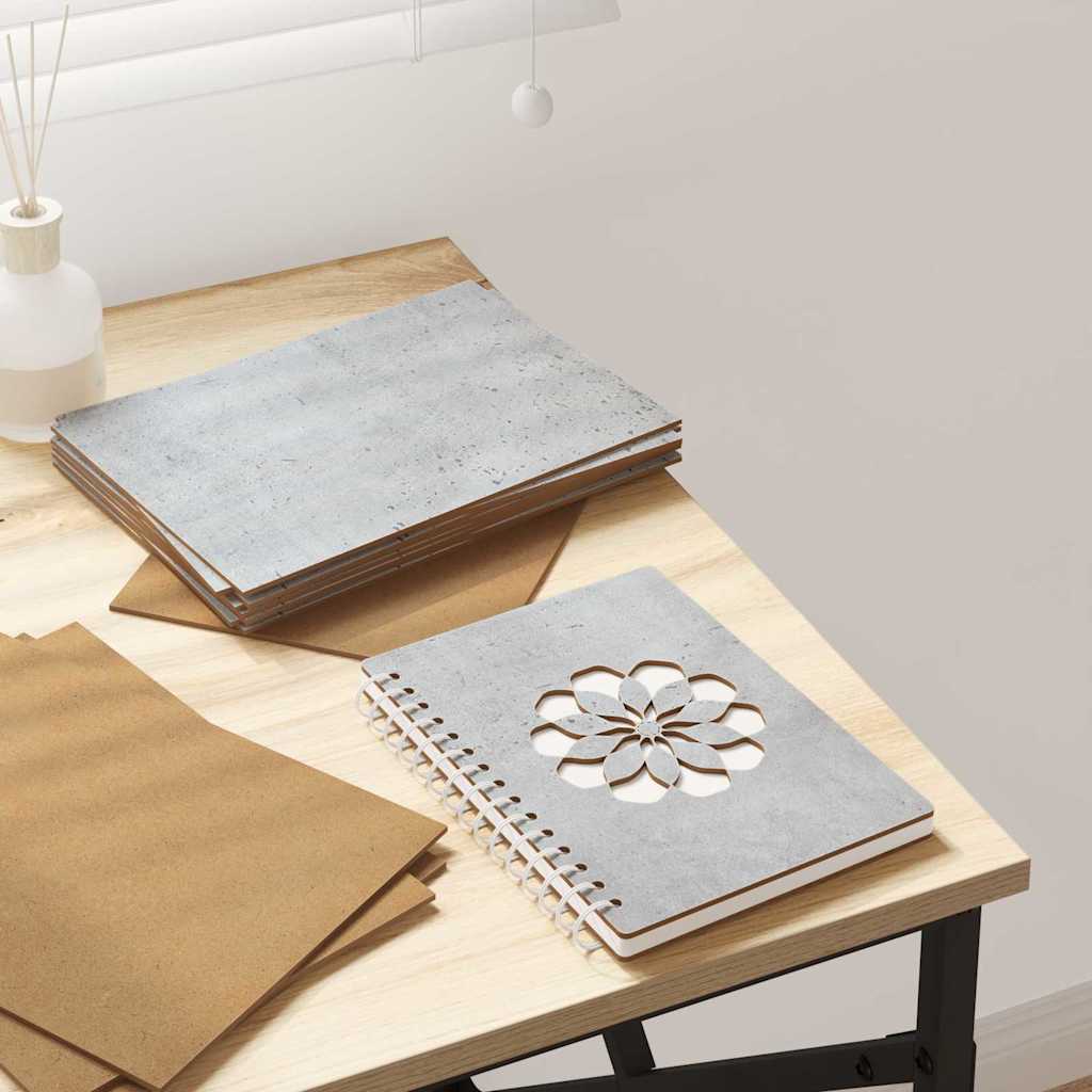 vidaXL Dekoplatten 150 pcs Betongrau 21 x 30 x 0.3 cm Holzwerkstoff