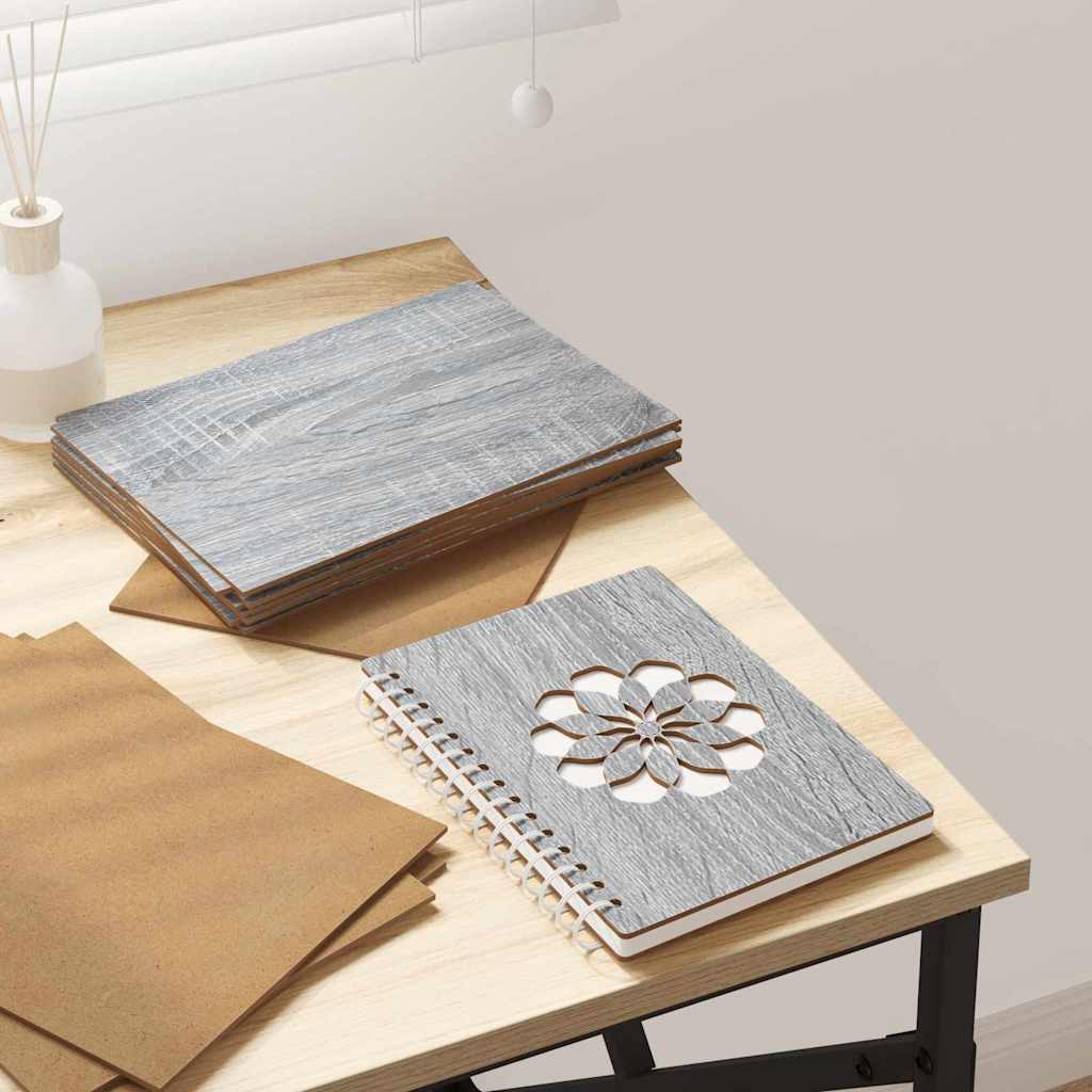 vidaXL Dekoplatten 150 pcs Grau Sonoma 21 x 30 x 0.3 cm Holzwerkstoff