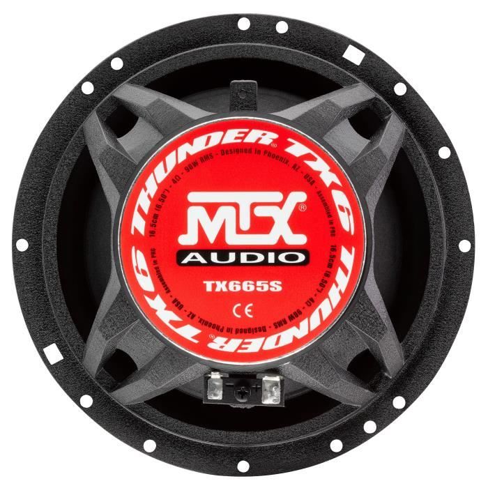 Mtx Tx665s Kit Altoparlanti 16,5 Cm 2 Vie 90 W Rms 4o Telaio In Alluminio Bobina Tweeter Al Neodimio Con Cupola In Seta Tsv Til - Image 4