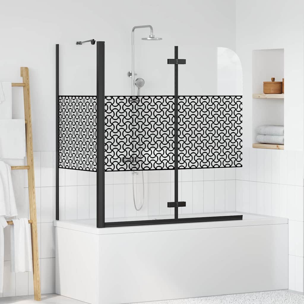 Chiusura Per Bagno Geometrico Nero 120 X 67 X 129 cm