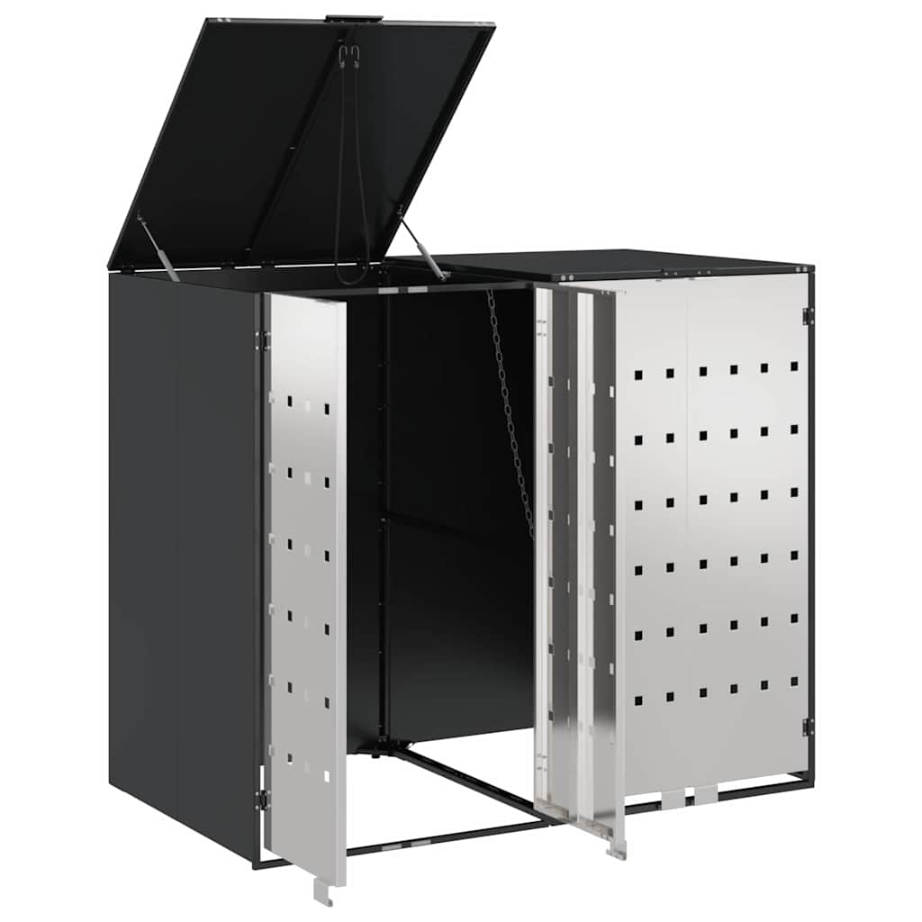 Contenitore Per Rifiuti Per 3 Bidoni Antracite - Image 5