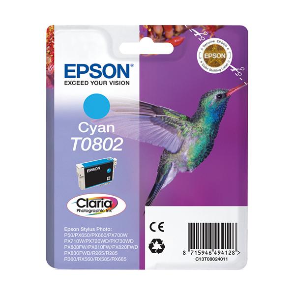 Epson T0802 - Cyan - Original - Tintenpatrone