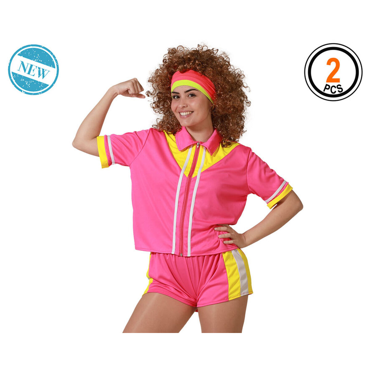 Costume per Adulti Rosa Moderno Taglia unica Tuta - Image 3