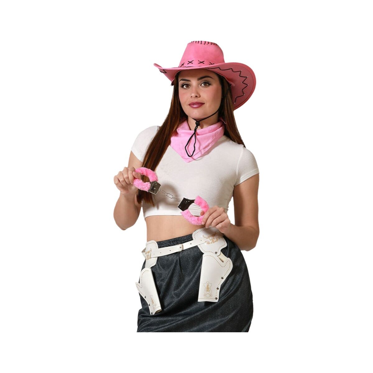 Costume per Adulti Cowgirl Cowboy Taglia unica (4 Unità)
