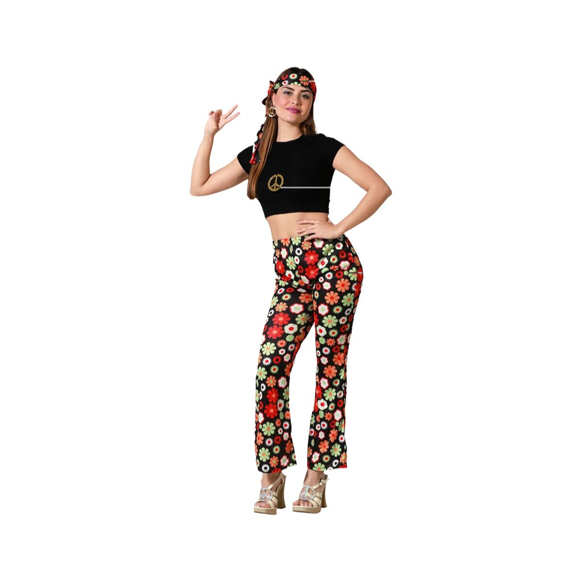 Costume per Adulti Hippie (4 Unità)