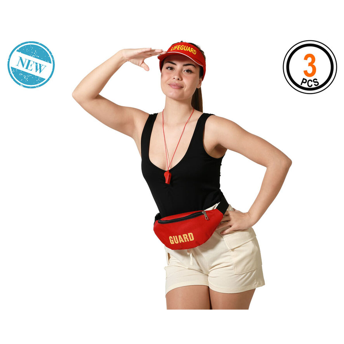 Costume per Adulti Bagnino Spiaggia - Image 3