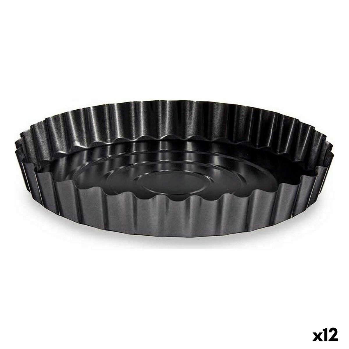 Stampo da Forno Kinvara Grigio scuro Metallo Acciaio al carbonio Ø 28 cm 28,5 x 3,7 x 28,5 cm (12 Unità)