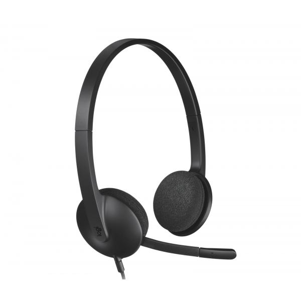 Auricolari con Microfono Logitech 981-000475 Nero