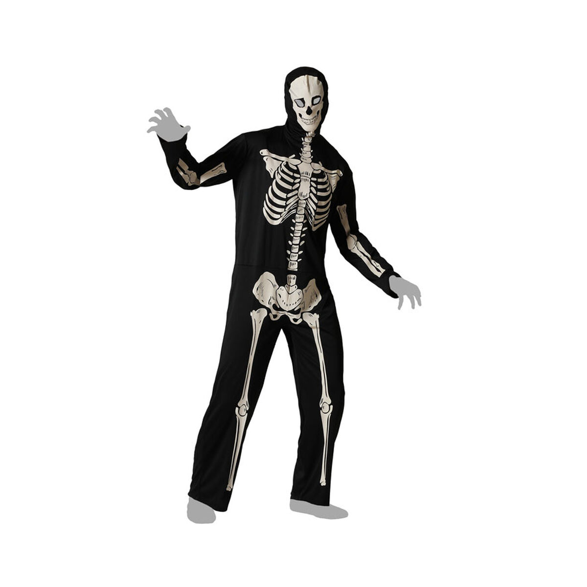 Costume per Adulti Scheletro Taglia:M/L