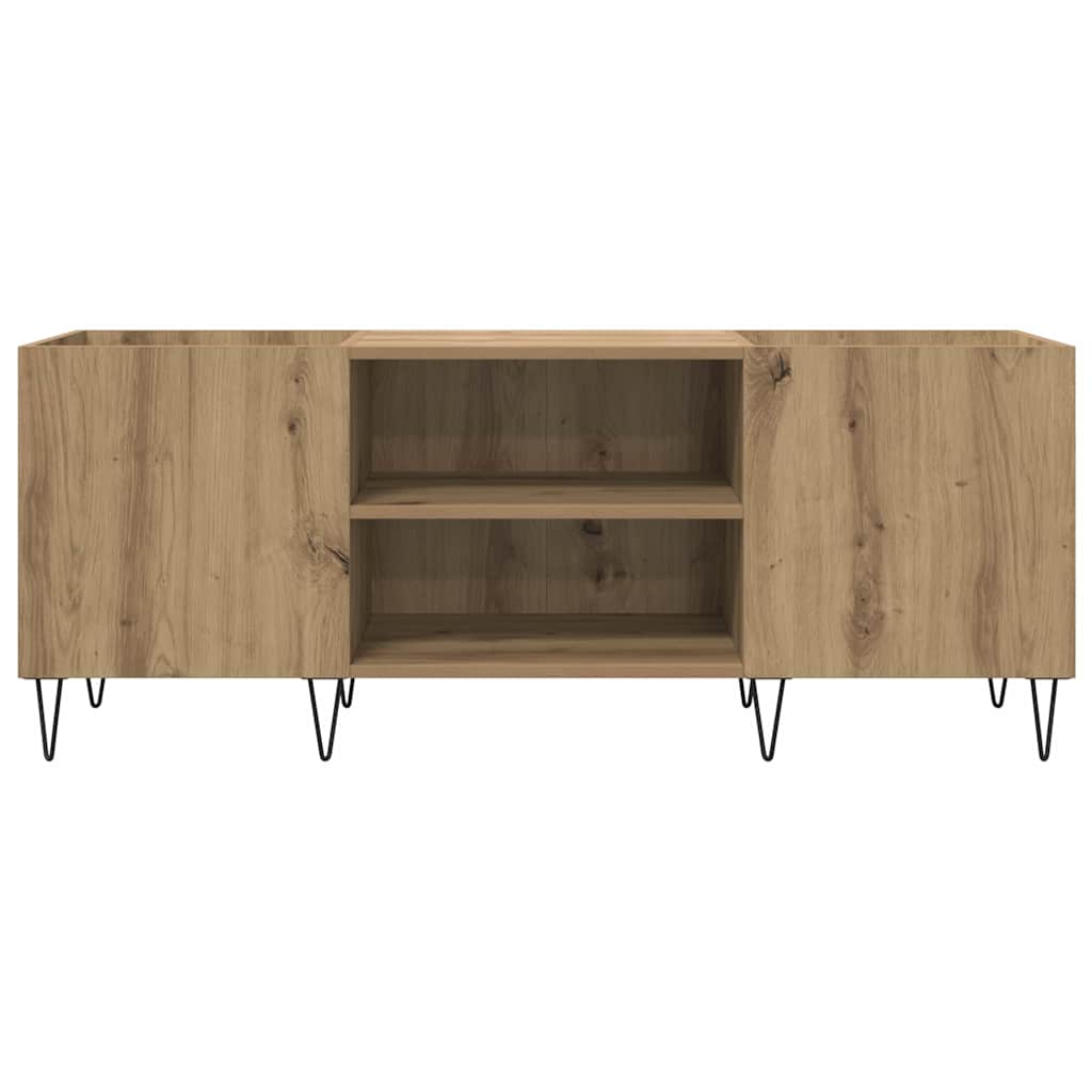 vidaXL Mueble para discos de vinilo Roble artesanal 121 x 38 x 48 cm - Image 5