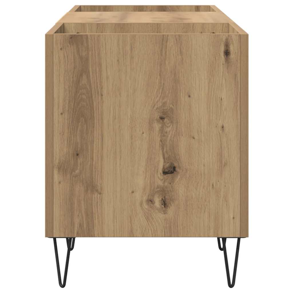 vidaXL Mueble para discos de vinilo Roble artesanal 121 x 38 x 48 cm - Image 6