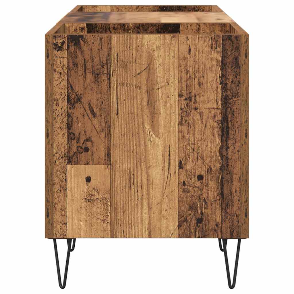 vidaXL Mueble para discos de vinilo Madera Vieja 121 x 38 x 48 cm - Image 6