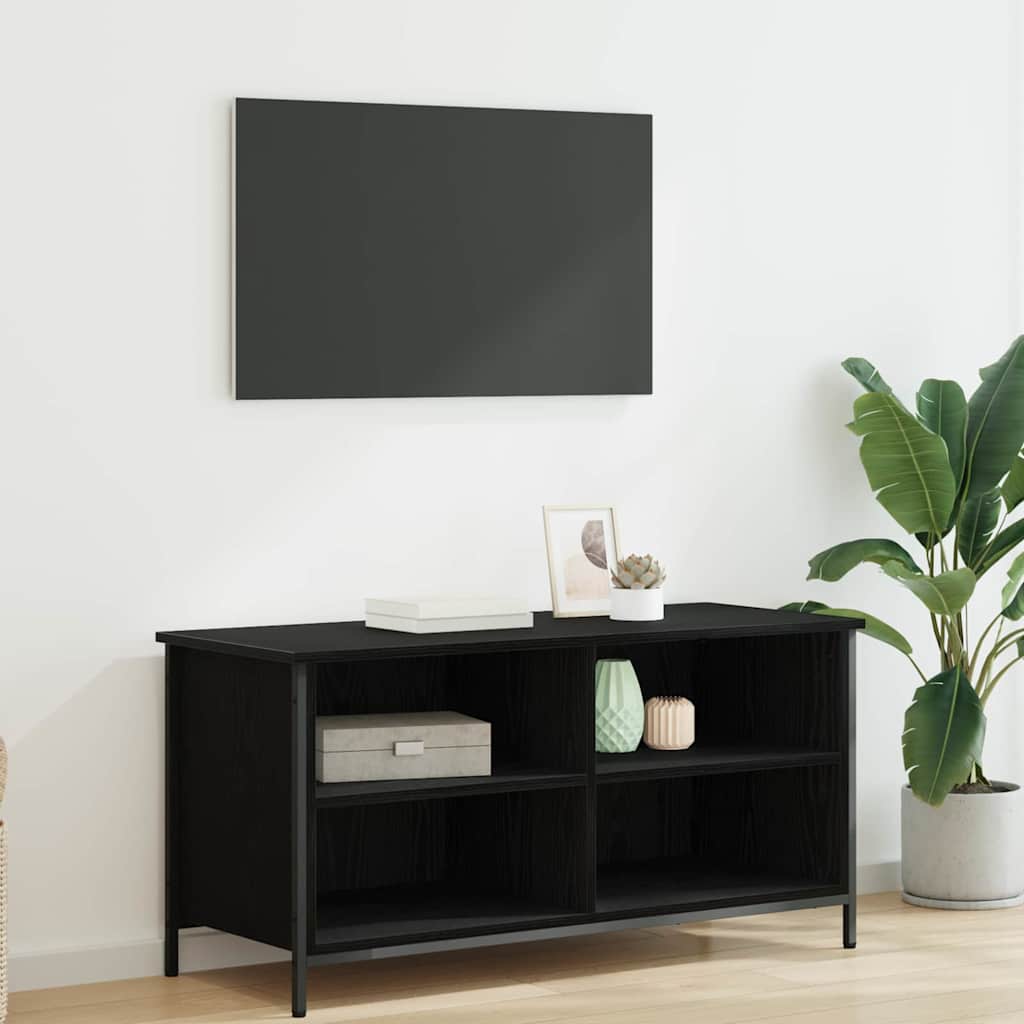 vidaXL Gabinete de TV Roble Negro 100 x 40 x 50 cm